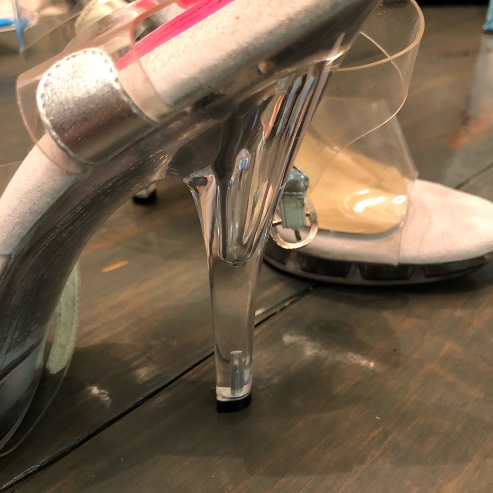 Clear pageant shoes